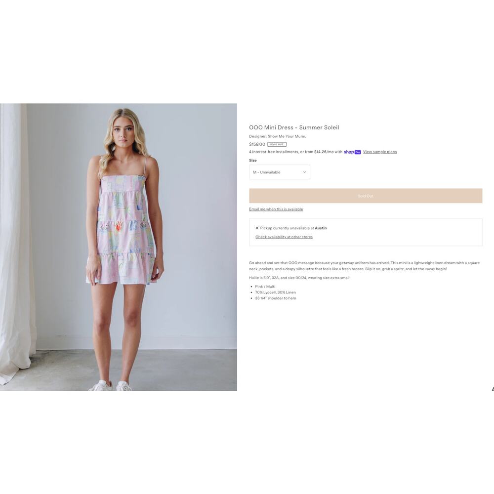 Show Me Your Mumu Tropical OOO Mini Dress - Summer Soleil Vacation Dress - Picture 4 of 10